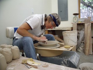 Mary Fox at work