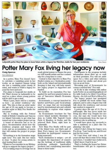 Mary Fox Legacy Story