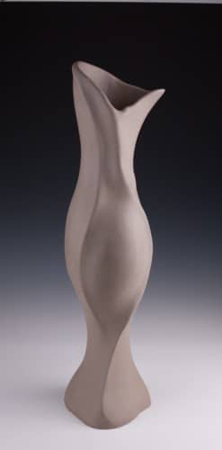 Valentine Vase #4....leather hard stage...