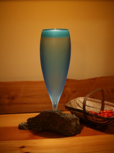 Glass Chalice mounted in Rock
