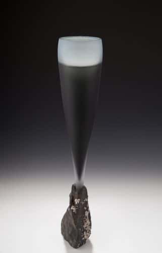 Glass Chalice mounted in Rock,