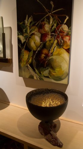 Jamie Evrard Painting paired with one of my favourite chalices