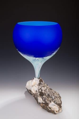 Glass Chalice- Oceanic Series-Mary Fox