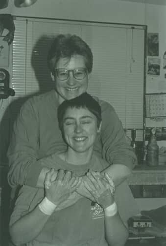 Mary Fox and Heather