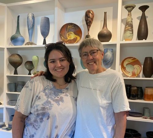 Sabrina Sachiko Campbell with Mary Fox