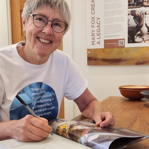 Mary Fox signing My Life as a Potter