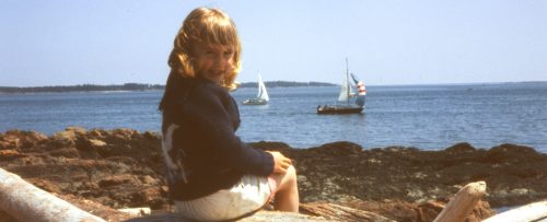 Mary Fox at age 6 at cattle point